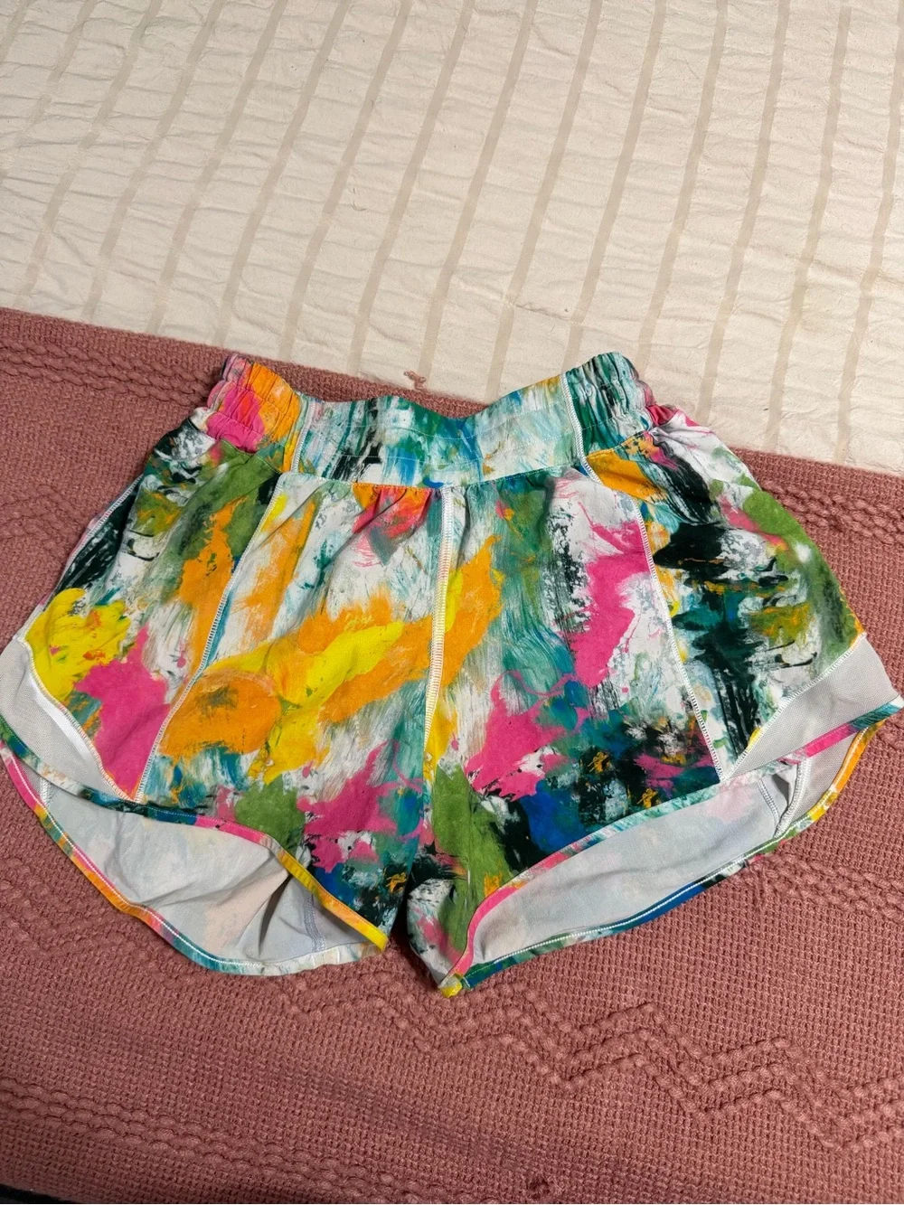 Lululemon Paint-Splash Women’s Athletic Shorts - Multicolor